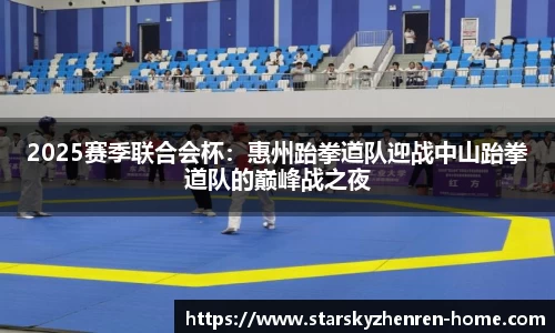 2025赛季联合会杯：惠州跆拳道队迎战中山跆拳道队的巅峰战之夜